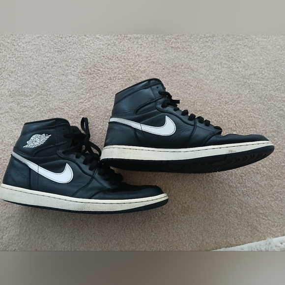 Nike Jordan Shoes Black Retro 1 High OG "Yin Yang" Size 11.   FL - Picture 3 of 10